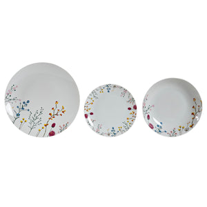 Madlavningssæt DKD Home Decor Cvetlice Porcelæn (18 pcs)