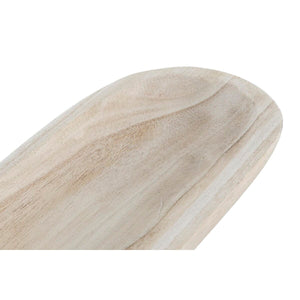 Snack bakke DKD Home Decor Lys brun Natur Tropisk 43 x 16 x 4 cm