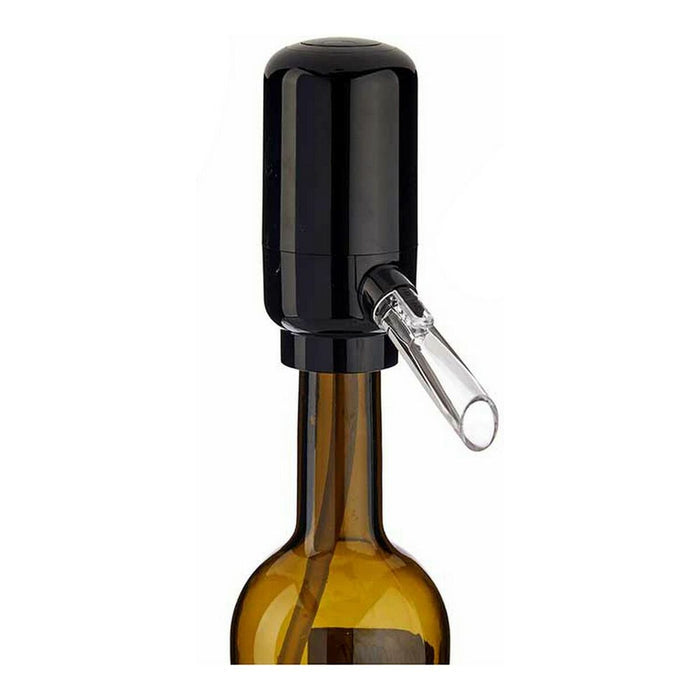 Beholder Vin Luftblander 5 x 11 x 10 cm Sort Gennemsigtig Silikone ABS