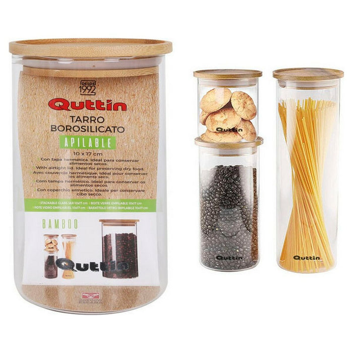 Blik Quttin Bambus Borosilikatglas Kan stables 10 x 17 cm (10 x 17 cm)