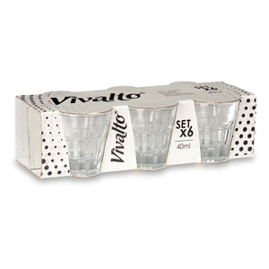 Sæt med shots glas Glas 24 enheder 40 ml